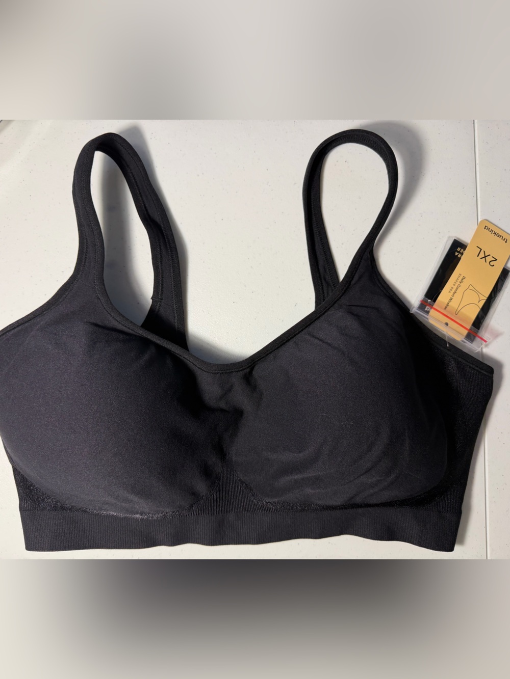 Truekind Wireless Stretch Comfort Bra - Black